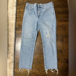 Madewell Light Blue Distressed Women Jeans
